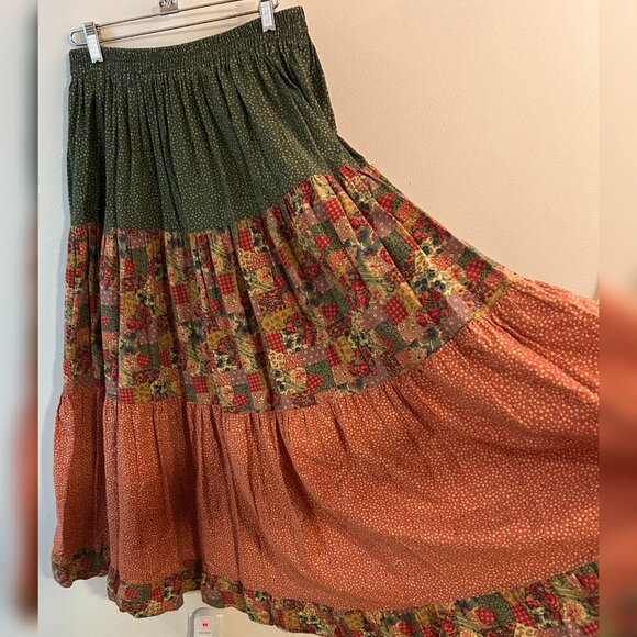 Vintage prairie skirt with ruffle - Picture 2 of 4